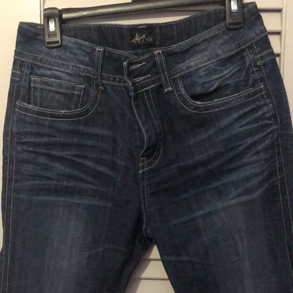 NWOT Miss Vigoss Crop jeans dark denim size 10 - Picture 2 of 8